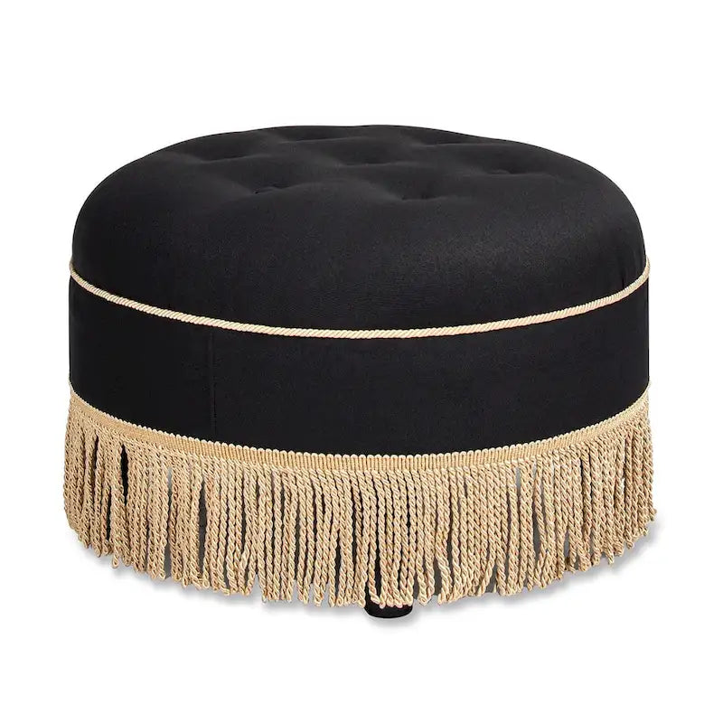 Yolanda 24 Upholstered Round Accent Ottoman