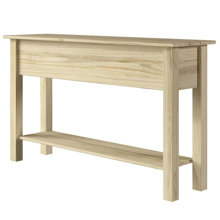 Wood Hall Table Console 3 Drawers Corona