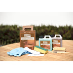 9-piece Wood Lazy Susan Outdoor Dining Set - 9 Piece