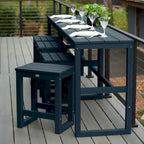 HIGHWOOD Monroe Modern Counter Height Balcony Stool/Table 6-Piece Set - N/A