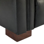 Alicia 34.65 Wide Contemporary Classic Genuine Leather Power Recliner With USB Port
