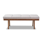 Mid-Century Fabric Bench