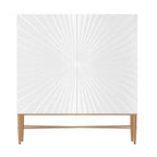 Clihome 2 Door Vintage Wood Media Storage Accent Cabinet