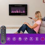 Entertainment Hub w/Fireplace Insert Compatibility Sleek Media Center