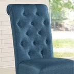 Roundhill Furniture Leviton Solid Wood Tufted Dining Chair (Set of 2)