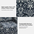 Yahweh Farmhouse Nailhead Armchair with Rolled Arms by HULALA HOME