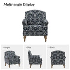 Yahweh Farmhouse Nailhead Armchair with Rolled Arms by HULALA HOME