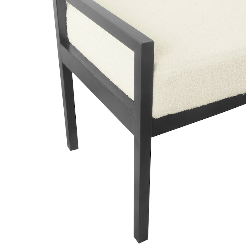 HomePop Modern Metal Bench