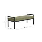 HomePop Modern Metal Bench