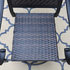 MAISON ARTS 7/9-piece Patio Dining Set, 6/8 Rattan Chairs with Cushions and 1 Expandable Metal Table
