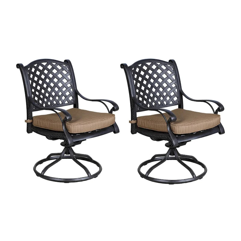 Manasquan Dining Swivel Rocker With Cushion (Set of 2) by Havenside Home