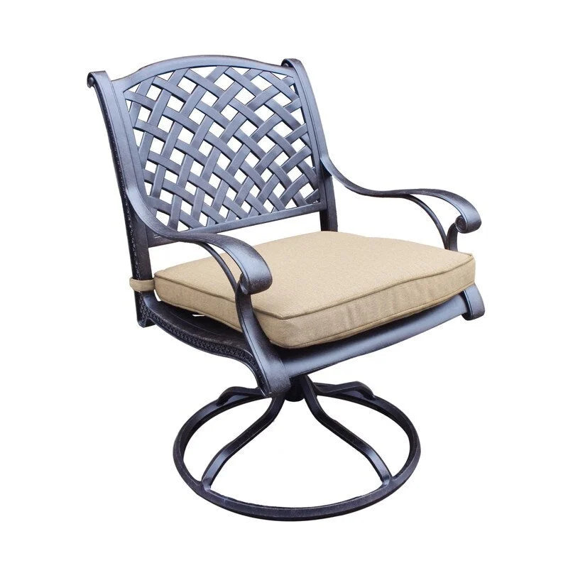 Manasquan Dining Swivel Rocker With Cushion (Set of 2) by Havenside Home