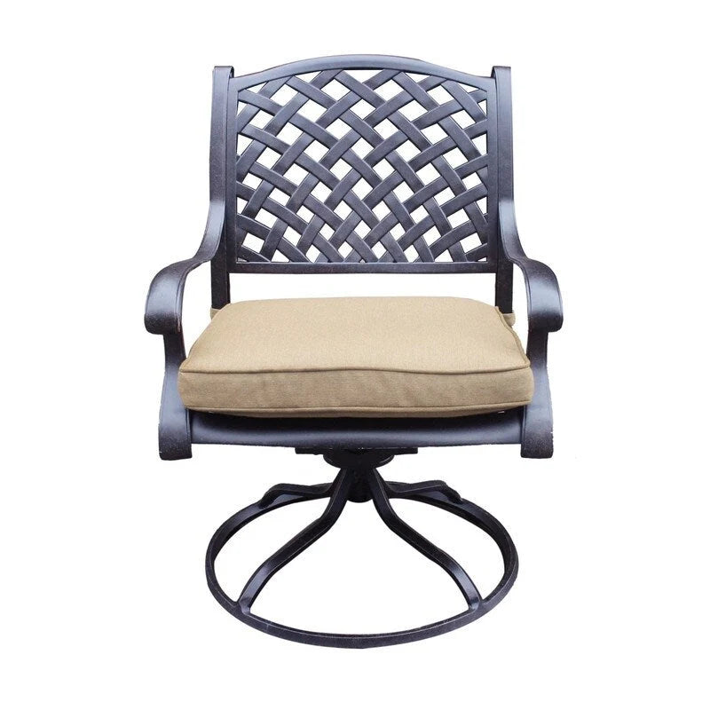 Manasquan Dining Swivel Rocker With Cushion (Set of 2) by Havenside Home