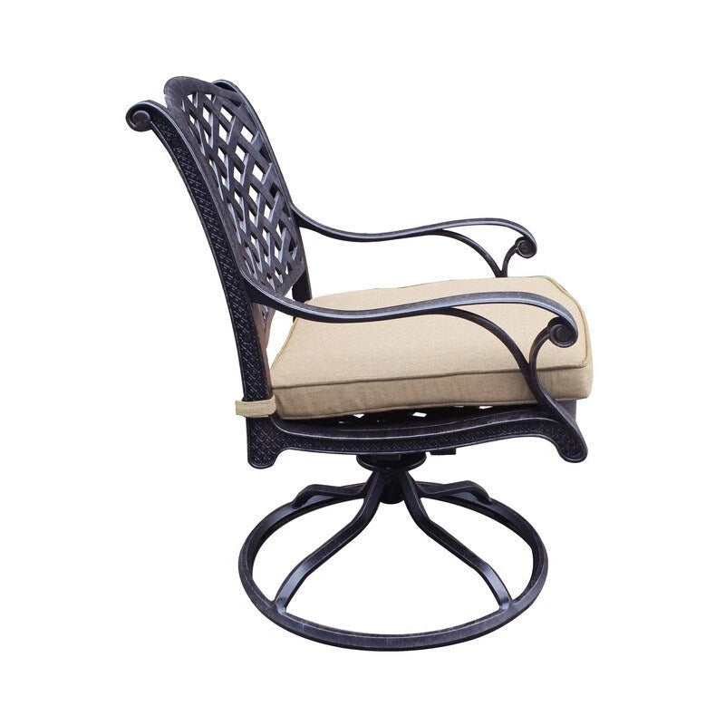 Manasquan Dining Swivel Rocker With Cushion (Set of 2) by Havenside Home