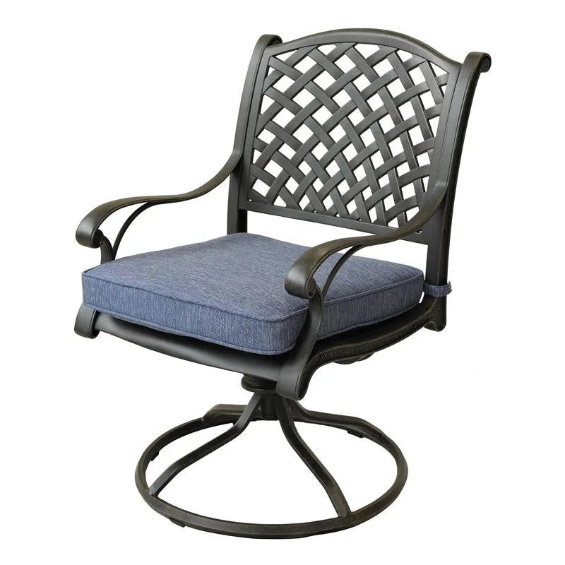 Manasquan Dining Swivel Rocker With Cushion (Set of 2) by Havenside Home
