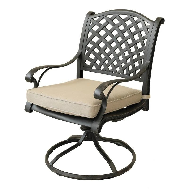 Manasquan Dining Swivel Rocker With Cushion (Set of 2) by Havenside Home