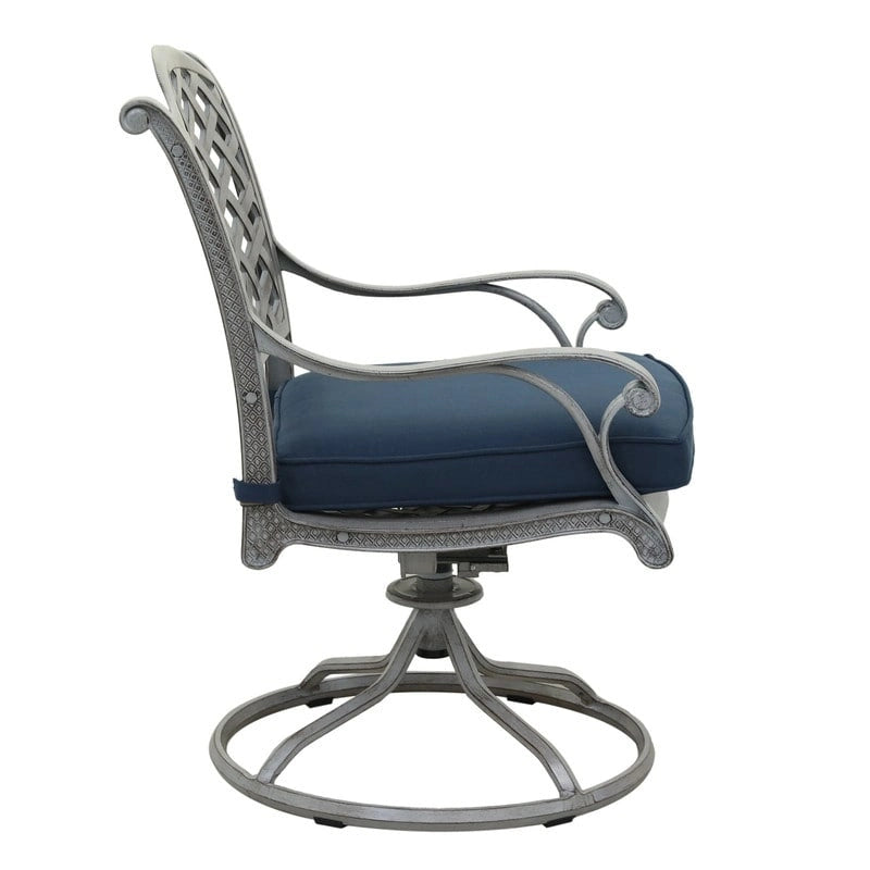 Manasquan Dining Swivel Rocker With Cushion (Set of 2) by Havenside Home