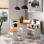 Zona colazione con set da pranzo Middlecreek Wood Farmhouse