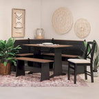 Zona colazione con set da pranzo Middlecreek Wood Farmhouse