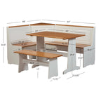 Zona colazione con set da pranzo Middlecreek Wood Farmhouse