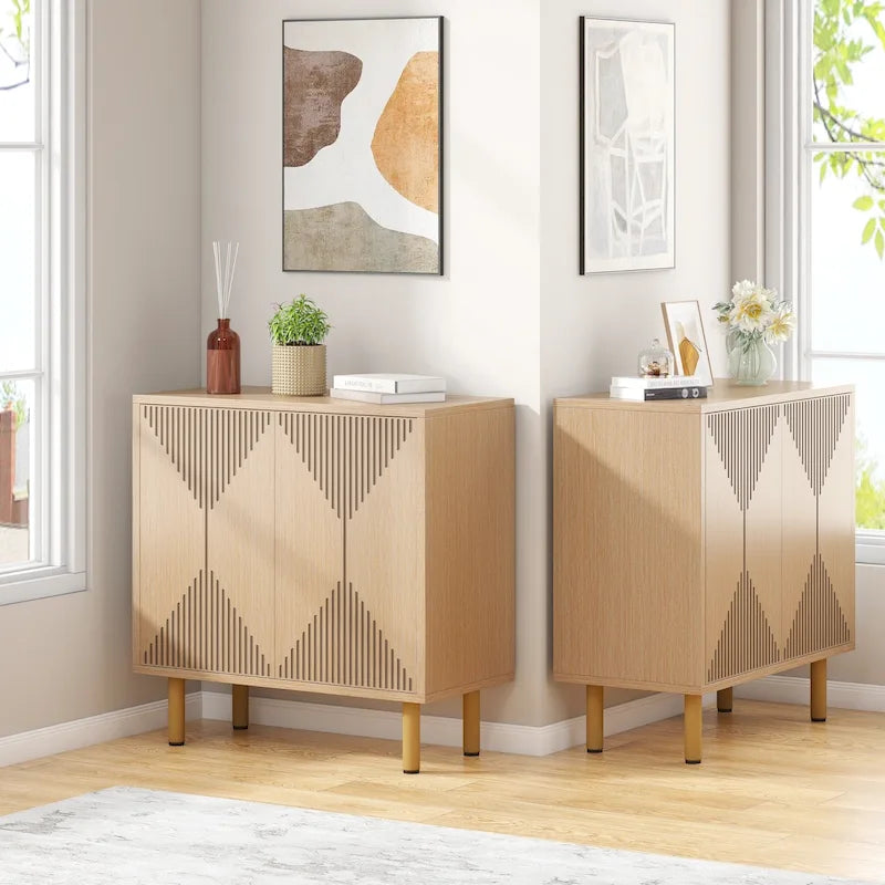 58 Inches Sideboard Buffet Cabinet with Doors Freestanding Storage Cabinet