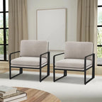 Accent Chairs, Living Room Chairs Linen Arm Chair Accent Chairs for Living Room