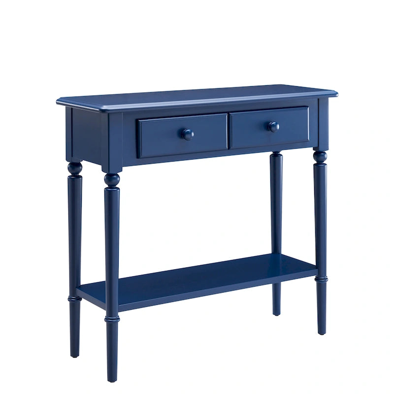 Leick Home Coastal One Drawer Narrow Hall Console Sofa Table