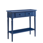 Leick Home Coastal One Drawer Narrow Hall Console Sofa Table