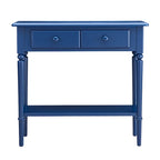 Leick Home Coastal One Drawer Narrow Hall Console Sofa Table