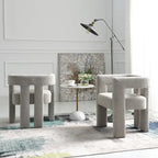 KINWELL 24 Wide Boucle Upholstered Armchair (Set of 2)