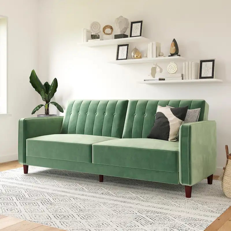 Avenue Greene Ivy Tufted Transitional Futon