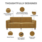 Avenue Greene Ivy Tufted Transitional Futon