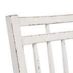 Magnolia Manor Antique White Weathered Bark Opt 7 Piece Leg Table Set