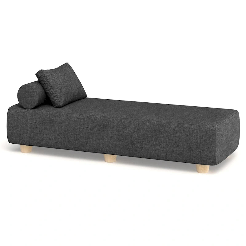 JaxxAlvyOutdoor Sun Lounger - Luxurious Sunbed with Wood Feet Sunbrella
