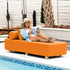 JaxxAlvyOutdoor Sun Lounger - Luxurious Sunbed with Wood Feet Sunbrella