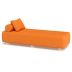 JaxxAlvyOutdoor Sun Lounger - Luxurious Sunbed with Wood Feet Sunbrella