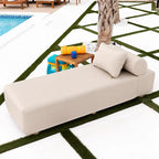 JaxxAlvyOutdoor Sun Lounger - Luxurious Sunbed with Wood Feet Sunbrella