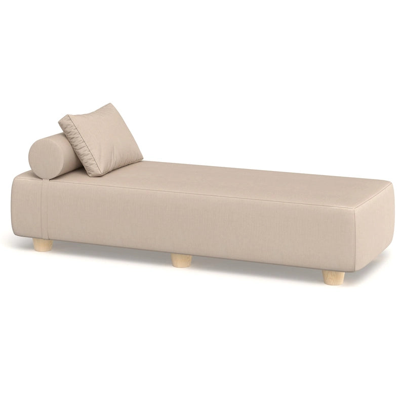 JaxxAlvyOutdoor Sun Lounger - Luxurious Sunbed with Wood Feet Sunbrella