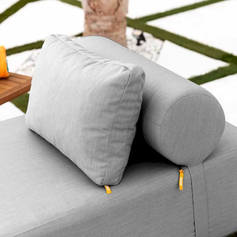 JaxxAlvyOutdoor Sun Lounger - Luxurious Sunbed with Wood Feet Sunbrella