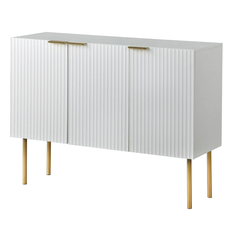 Lifestorey Valen Channel Front Sideboard/Buffet with Adjustable Shelves