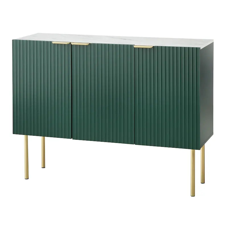 Lifestorey Valen Channel Front Sideboard/Buffet with Adjustable Shelves