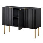 Lifestorey Valen Channel Front Sideboard/Buffet with Adjustable Shelves