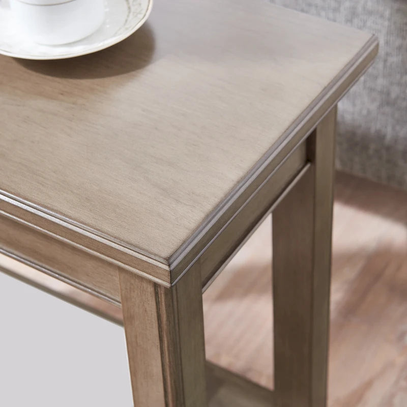 Leick Home Laurent Narrow End Table with Shelf