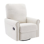 Heido 360 Degree Swivel Glider Manual Recliner Leisure Chair Set of 2