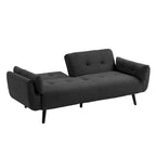 Modern Adjustable Backrest Convertible Futon Sleeper Couch