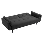 Modern Adjustable Backrest Convertible Futon Sleeper Couch