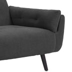 Modern Adjustable Backrest Convertible Futon Sleeper Couch