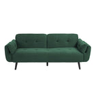Modern Adjustable Backrest Convertible Futon Sleeper Couch
