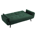 Modern Adjustable Backrest Convertible Futon Sleeper Couch