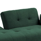 Modern Adjustable Backrest Convertible Futon Sleeper Couch